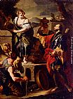 Francesco Solimena Rebecca And Eliezer At The Well painting